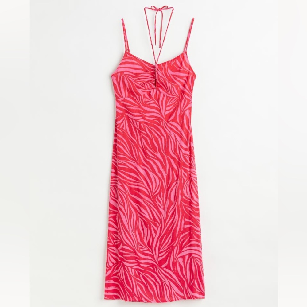 NWOT H&M Midi Open Back Dress